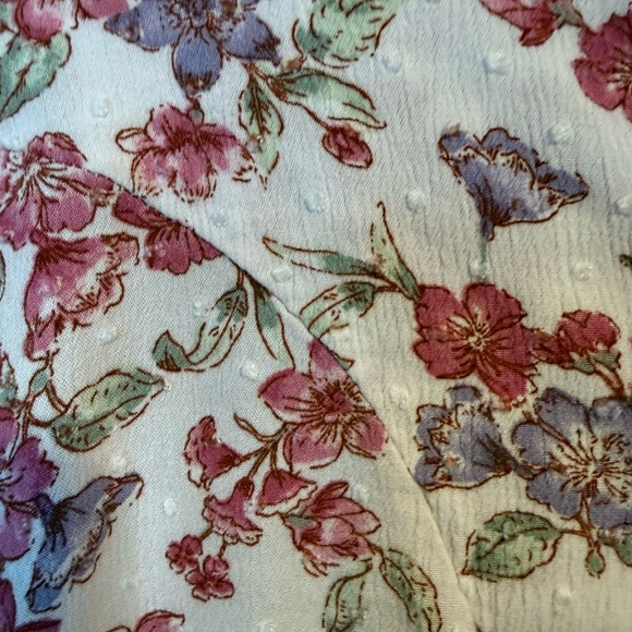 Papermoon Floral Blouse in Pink and Purple - Picture 3 of 7